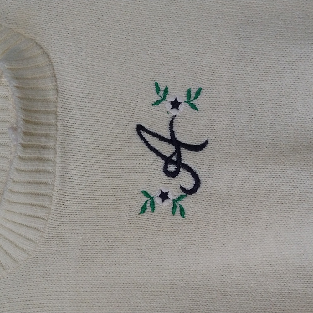 Vintage monogram "A" sweater - Picture 2 of 3